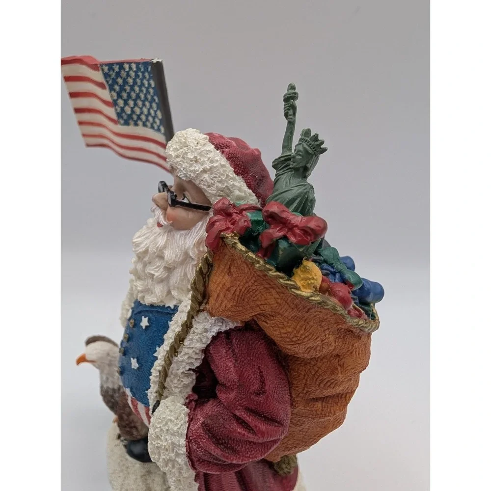 Vintage International Santa Claus Collection Patriotic American Santa 2002